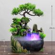 Créatif Intérieur Simulation Résine Rocaille Cascade Statue Feng Shui Fontaine D'eau Maison Jardin Déco-1