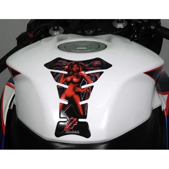 Protège-Réservoir Moto 3D En Résine - Compatible BMW, Honda, Ducati, Yamaha, Etc. - Style Venom FM-H003