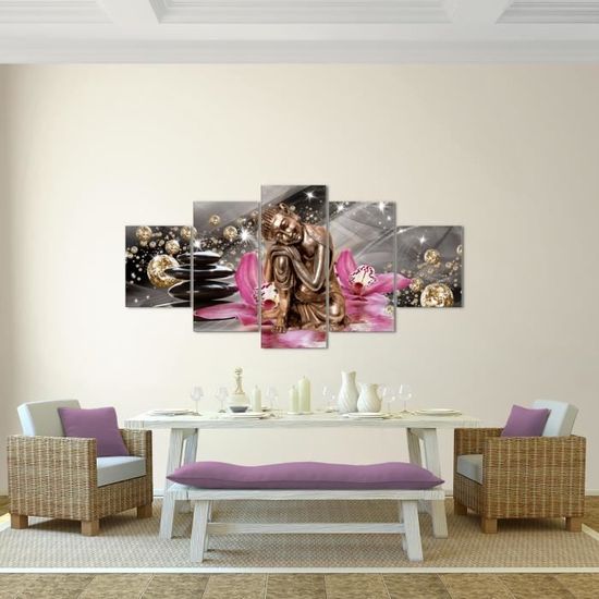 Tableaux abstraits de grande taille de bouddha pour le salon, affiches et  impressions sur toile modernes, photo d'art mural 35x79cm (14x31in) avec