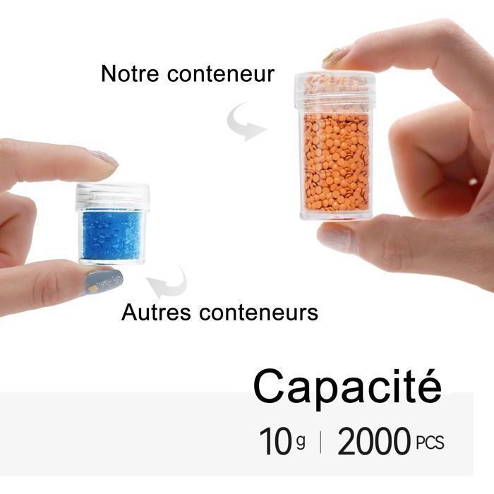 Cikonielf Boîte De Rangement De Peinture Au Diamant Kit De Peinture De