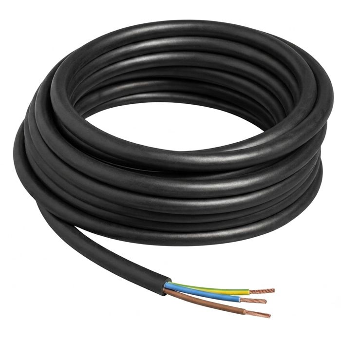 Câble rigide U-1000 R2V 3G1,5mm² 50m noir - FILS & CÂBLES ...