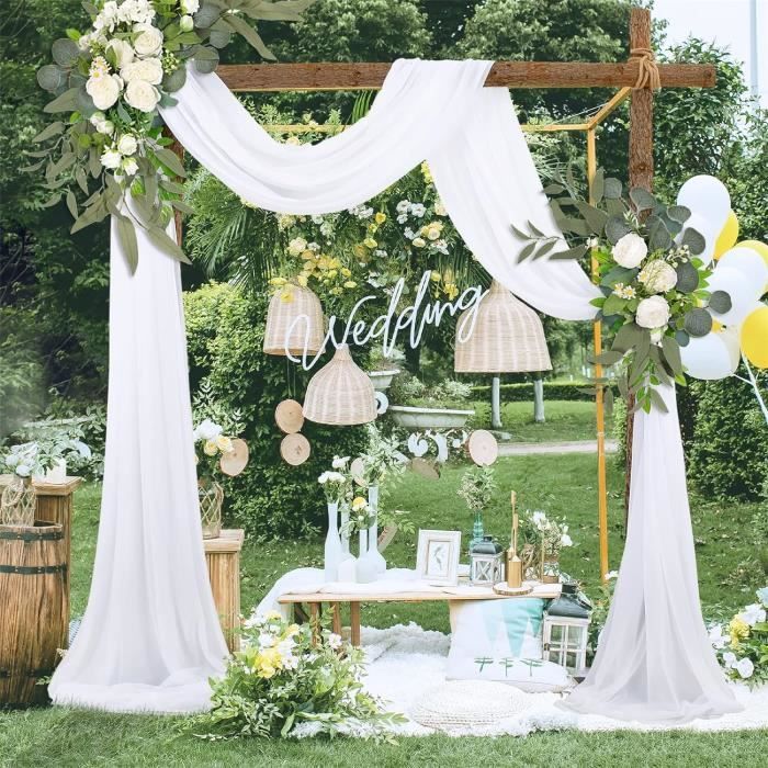 Kit Arche De Ballons Mariage 108 Pièces - Violet Et Blanc, Papillons, Latex, SWPEED