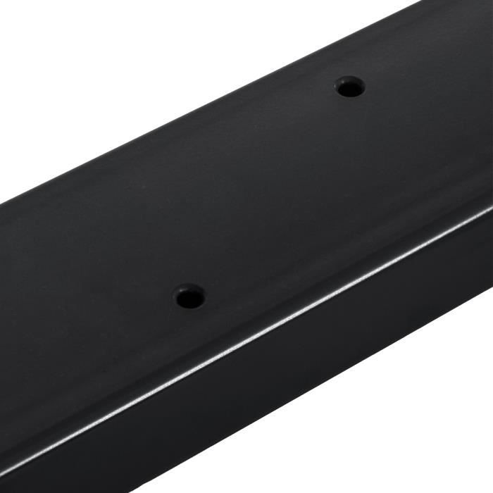 VidaXL Pieds de table basse en V 2 pièces Noir 30 x (30-31,3) cm Acier 4012520 - Maison