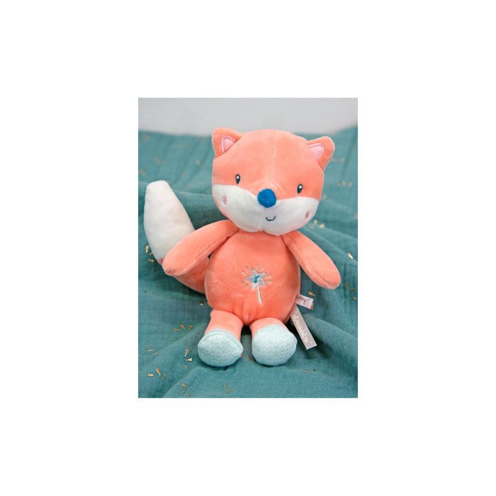 Peluche Puppy Eyes Pets - Renard orange et blanc - 40 cm