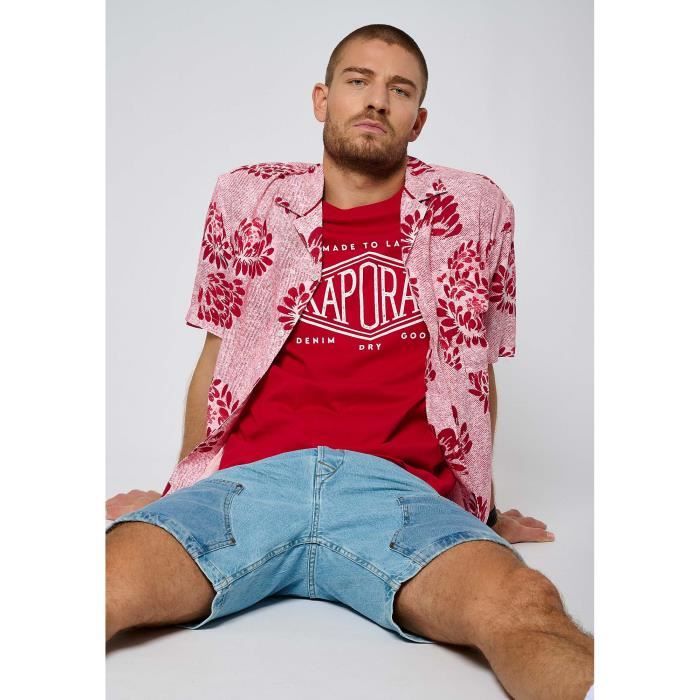 Chemise homme The Territory Ahead L rayée maille épaisse manches