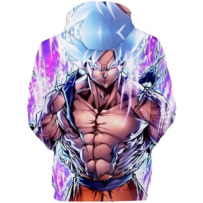 Dragon Ball z Sweat Capuche Homme Femmes Goku 3D Imprim Anime