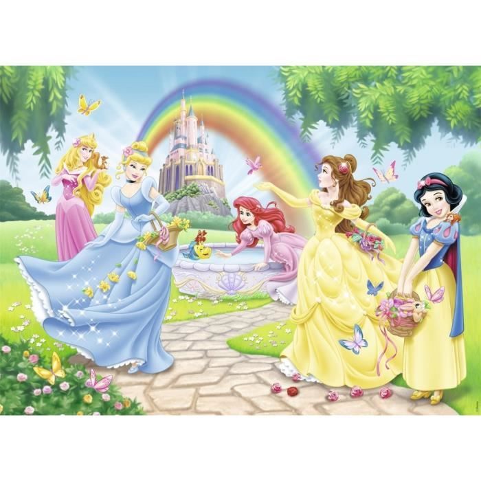 Puzzle Disney Princesses - Nathan - Le jardin des princesses - 100 pièces -  Trieur - Dès 6 ans - Cdiscount Jeux - Jouets