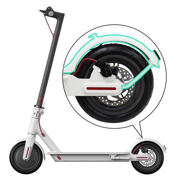 Garde-boue Arrière Pour Trottinette Xiaomi M365 / 1S / Pro - Accessoire Neuf Noir