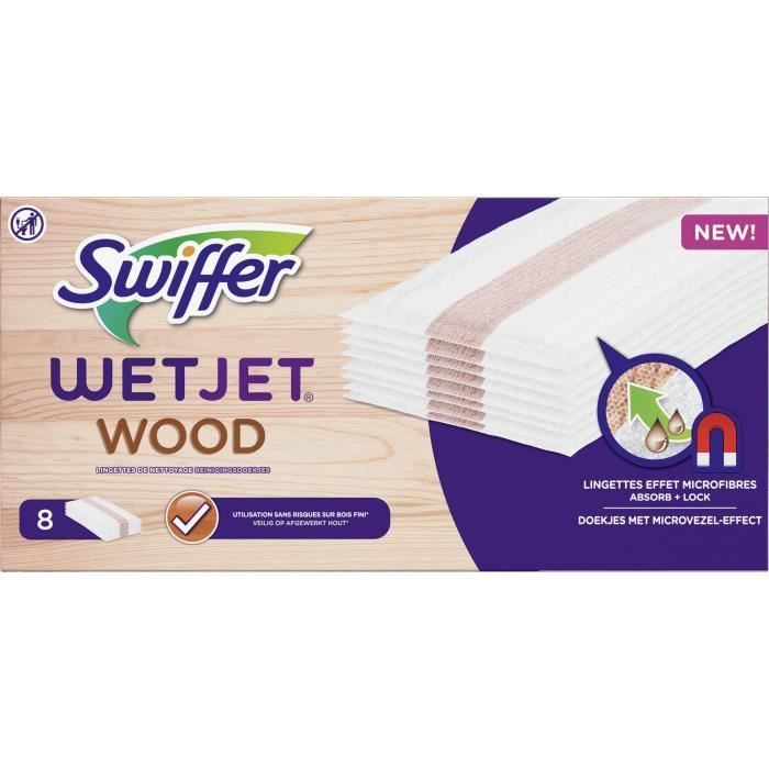Recharge liquide WetJet Wood spécial bois fini, Swiffer (1.25 L)