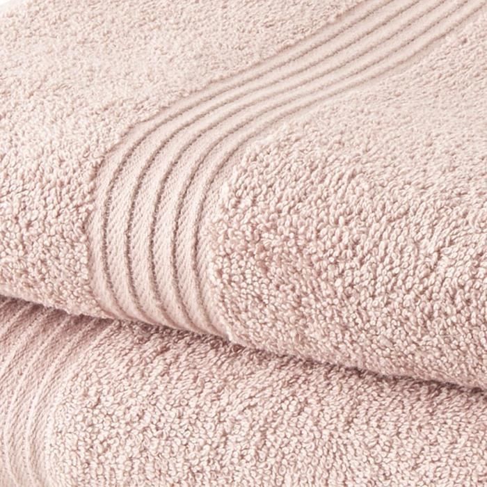 TODAY Set di 2 Asciugamani da Bagno 50x100 cm + 2 Teli da Bagno 70x130 cm Terracotta 100% cotone