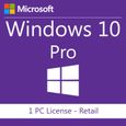 Véritable clé de vente au détail de licence Microsoft Windows 10 Pro Win 10 Professional 100% Code de clé d'activation en ligne 1PC-2