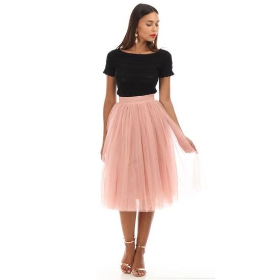 jupe rose tulle