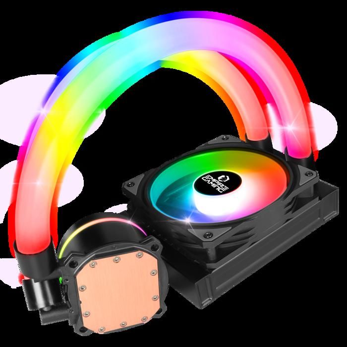Support Refroidisseur PC Portable Empire Gaming - 6 Ventilateurs RGB - 5 Hauteurs Réglables