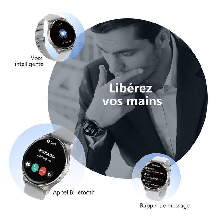 Smartwatch Montre Homme ConnectÃ©e Samsung Montre Intelligente