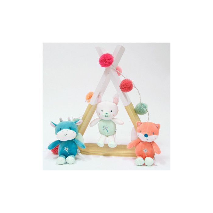 Gipsy Les petits féeriques Doudou plat renard orange 24 cm