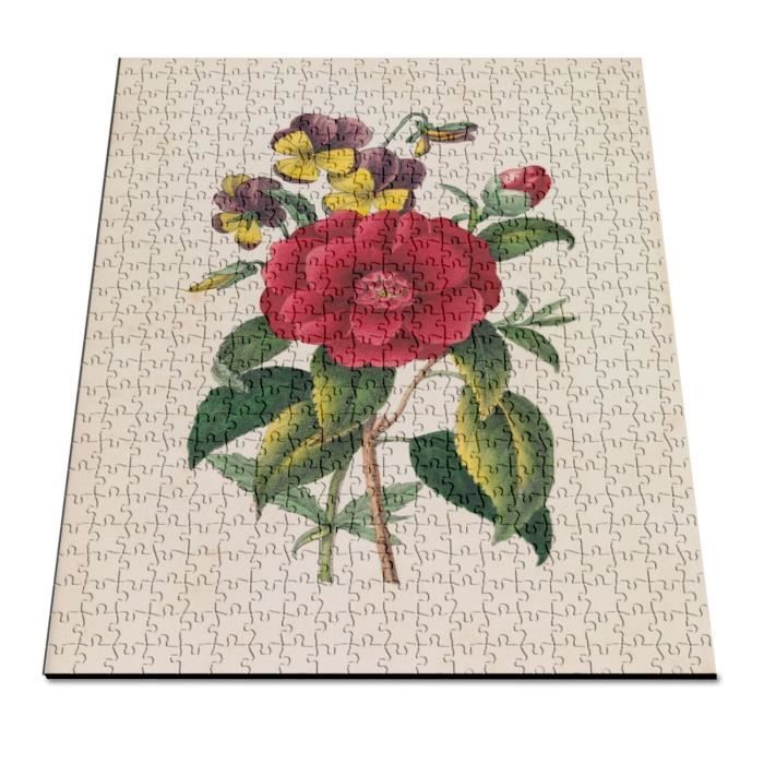 Clementoni Puzzle 500 Pièces – Chat Roux Dans Les Fleurs, 49 X 36 Cm, Collection High Quality