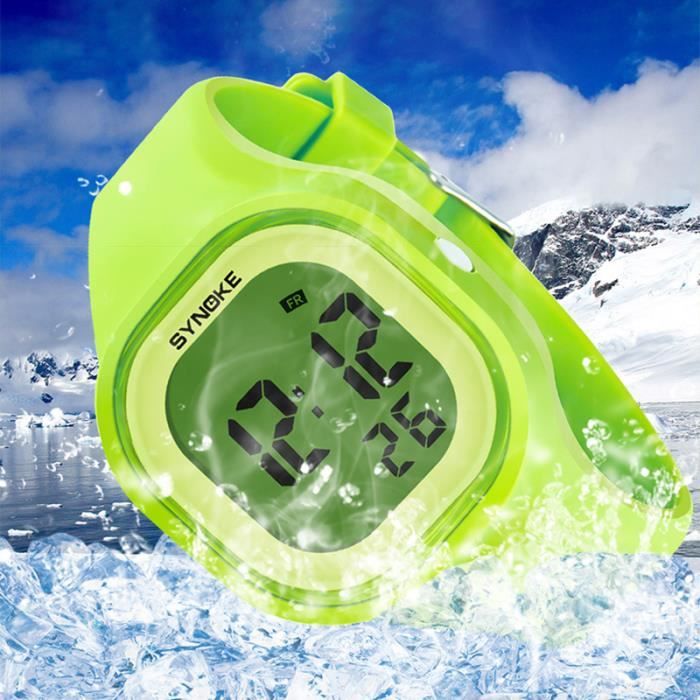 Montre Enfant Fille Garçon Analogique avec Bracelet en Silicone