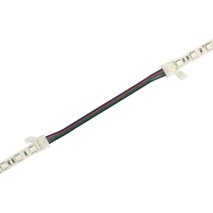 LitaElek Cable d'extension 5m Connecteur ruban LED à 4 broches RGB
