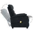 81524Haut de gamme® Fauteuil Relax électrique - Fauteuil de massage pour Salon ou Chambre à coucher - Gris foncé Tissu-3