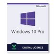 Véritable clé de vente au détail de licence Microsoft Windows 10 Pro Win 10 Professional 100% Code de clé d'activation en ligne 1PC-3