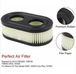 Lot De 5 Filtres à Air Pour Tondeuse Briggs & Stratton - Remplace 491588, 399959, PT15853