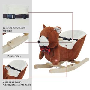 JOUET À BASCULE Cheval à bascule jouet à bascule ourson fauteuil i