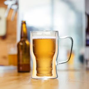 Lot De 2 Chopes à Bière Grenzauer Humpen 0,5 L – Faïence Traditionnelle Avec Anse Et Trait De Mesure