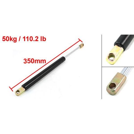 Vérin à Gaz 500N 200mm Course 65mm – Ressort à Gaz 50 Kg / 110 Lb Pour Porte, Coffre, Hayon