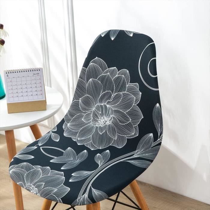Housses De Chaises Scandinaves Extensibles - Lot De 2, Universelles, Lavables En Machine - Protection Et Décoration Pour Salle à Manger
