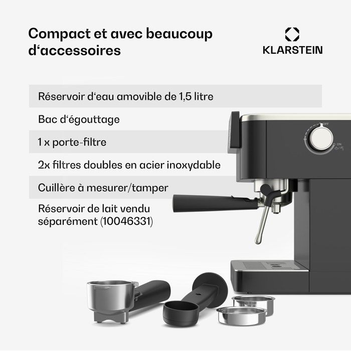 SteelPresso Slim Touch da | Máquina de café com porta-filtros