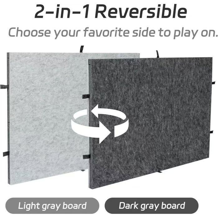 Planche Feutre Légère Planche De Puzzle Inclinable Avec Support & Couvercle 2-En-1 Table à