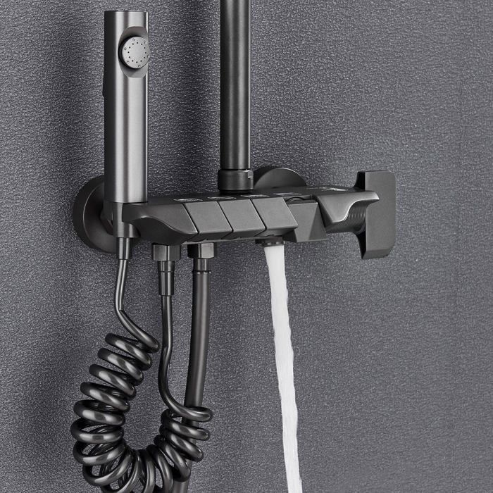 Sanitaire Salle De Bain,Robinet Mitigeur De Douche à Une Seule Poignée,noir,Chrome,or Brossé,une