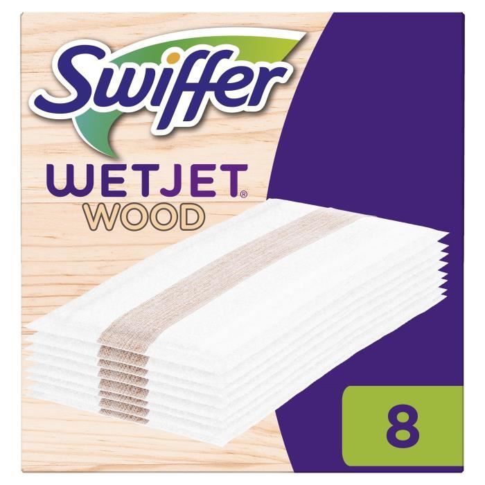 6PCS Lingettes Reutilisable pour Swiffer WetJet Wood, Lingette Recharges  Bleu pour Swiffer Parquet WetJet Balai Spray