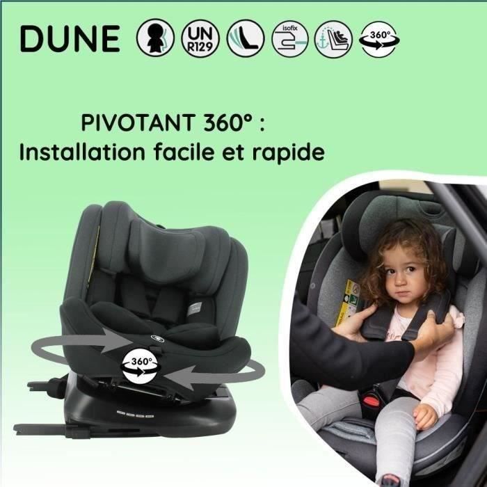 SIÉGE AUTO PIVOTANT 360° ISOFIX NOIR – Monbebe