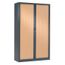 Armoire Monobloc H198xl120xp43 Cm 4 Tablettes Anthracite Rideaux Hetre Achat Vente Meuble Classement Armoire Monobloc H198xl120x Soldes Sur Cdiscount Des Le 20 Janvier Cdiscount
