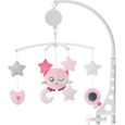 RS27685-Mobile musical pour lit bébé,jouet animaux musaical endormant lit bébé--Rose-0