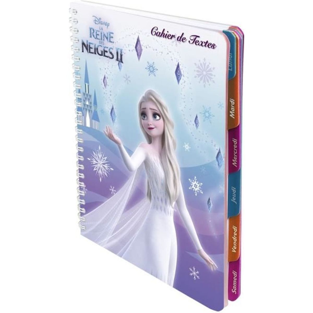 Disney Elsa Reine des Neiges 2 Cahier à paillettes