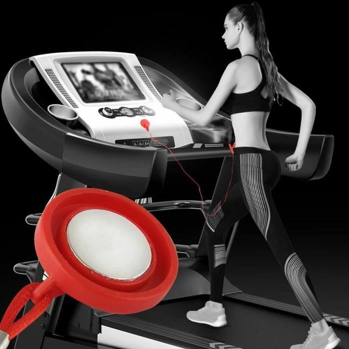 Clé De Sécurité Pour Tapis De Course - Lot De 2 - Magnétique, Avec Cordon - Remplacement Pour La Plupart Des Modèles - 6