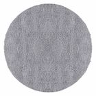Carpetsale24 Tapis de Salon Shaggy Uni Tapis Grisclair 160 cm Rond Chambre Tapis Poil Long Moelleux et Doux