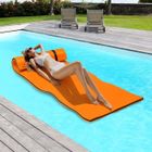 GOPLUS Flotteur Piscine,Hamac Flottant Tapis d'eau Flottant en Mousse Durable pour Lacs, Piscines et Plage, Matelas Gonflable, 210X66X3,5CM (Jaune