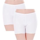 DIAVOLINO Lot de 2 Short Femme sans Couture - Short Cycliste Femme - Leggings Court - Slip Boxer sous-Vêtements pour Robe et jupe