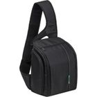 Sac à dos - RIVACASE - Compatible Reflex - Mono-bretelle - 2 objectifs - Doublure douce verte