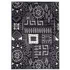 UNAMOURDETAPIS Tapis design et moderne - 80x150 cm - BC MOTIF Noir - Polypropylène - UN AMOUR DE TAPIS