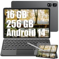 Blackview Tab 16 Pro Tablette Tactile 10.95" 24Go+256Go-SD 1To 7700mAh 13MP+8MP Android 14 Dual SIM PC Mode Gris Avec Clavier K1