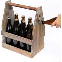 DanDiBo Panier à bière avec ouvre-bouteille 5087 Caisse de bière 38 cm Panier à bouteilles
