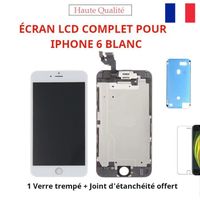 ECRAN LCD VITRE TACTILE COMPLET POUR IPHONE 6 BLANC