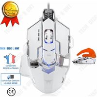 TD® Souris ergonomique blanche multi colore combaterwing gaming mouse 10, 4 couleurs outil, informatique moderne souris ordinateur