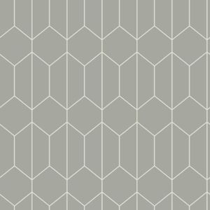 Une rue Imprime Eclipse 3D Géométrique Papier Peint-Gris/Argent/Blanc FD23840