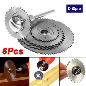 6pc HSS Scie Circulaire Disque Kit s/'Adapte Dremel Mini Perceuses outils rotatifs lame de coupe