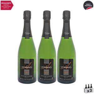 CHAMPAGNE Champagne premier cru Brut Millésimé Blanc 2014 - Lot de 3x75cl - Champagne Perrard Arnaud - Cépages Pinot Noir, Chardonnay